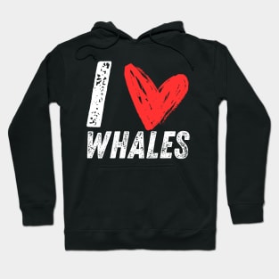 I Love Whales Hoodie